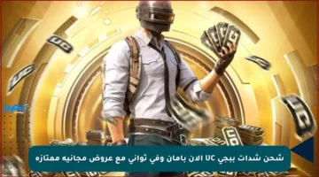 شحن شدات ببجي UC الآن بأمان وفي ثواني مع عروض مجانية ممتازة